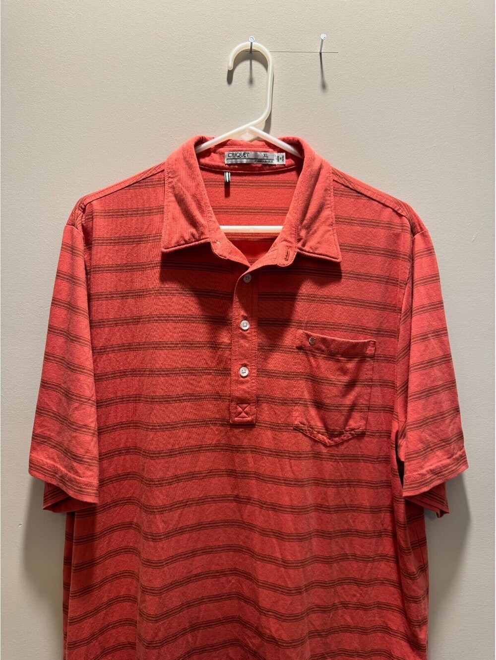 Criquet Short Sleeve Polo Shirt Men’s XL